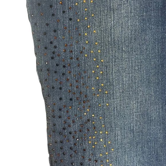 CHICO’S So Slimming Rhinestone Jeans • Size 00 Ankle - Picture 3 of 6